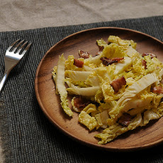 Helen Getz’s Napa Cabbage with Hot Bacon Dressing