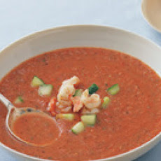 Chilled Tomato Soup with Shrimp