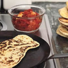 Roasted Garlic Flatbread with Tangy Chutney