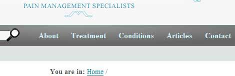 Navigation from London Pain Consultants