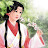 Beautiful girl painting