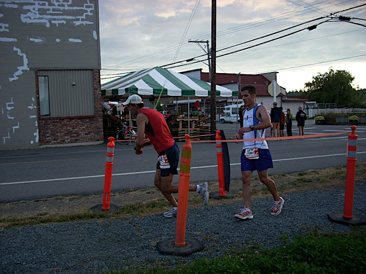 Cody hands to Andy at exchange 30, in Coupeville.