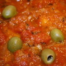 Fish Tagine with Chermoula, Preserved Lemon, and Green Olives
