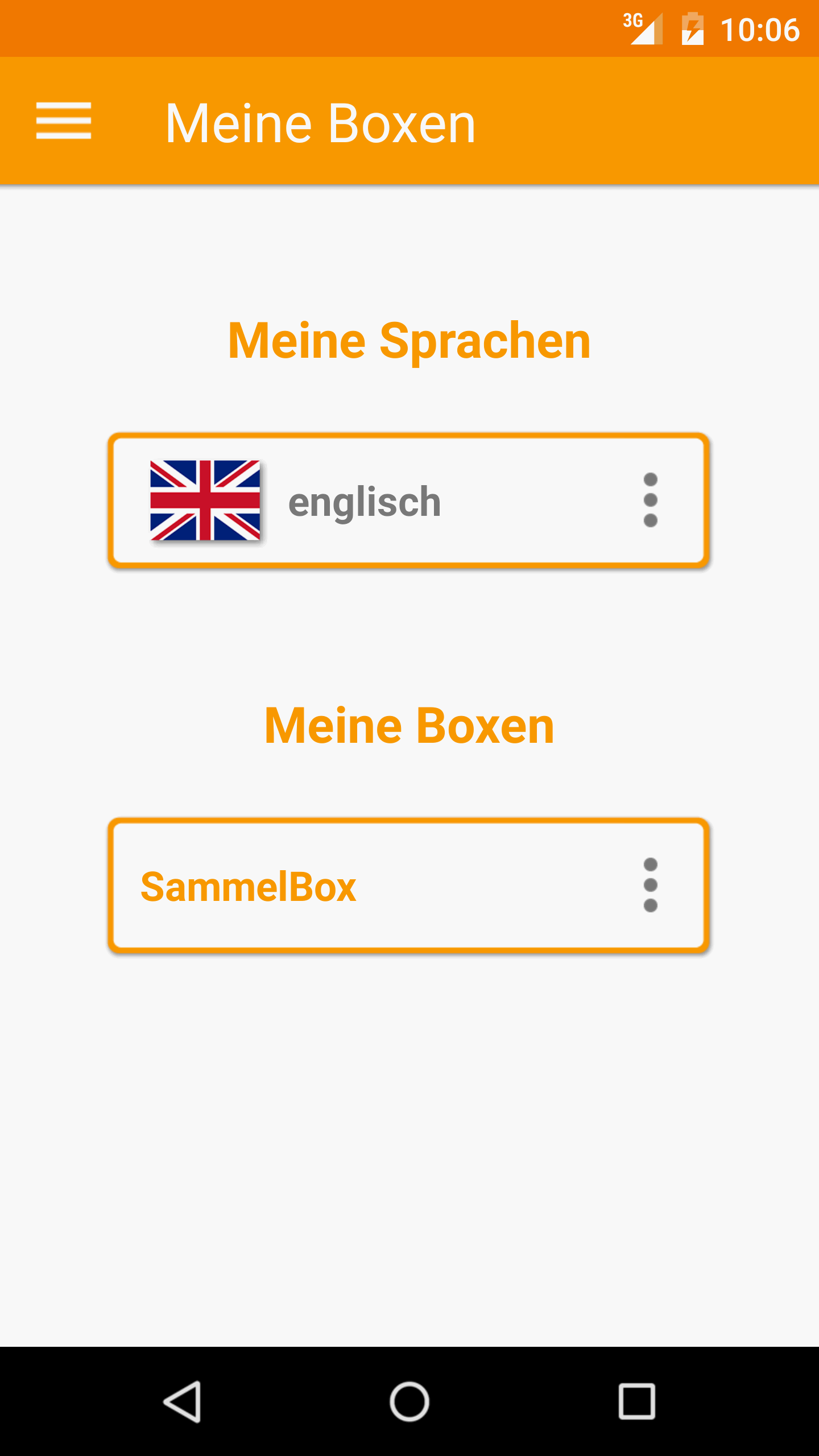 Android application VokabelBox - Vocabulary trainer screenshort