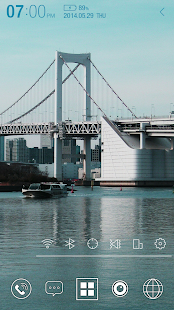 How to install Rainbow Bridge Atom theme 1.0 apk for bluestacks