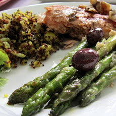 Greek Olive and Asparagus Saute