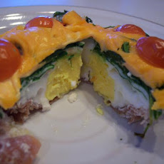 Prosciutto, Spinach, and Egg Pies