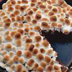 Grilled Gingerbread S'mores Cake