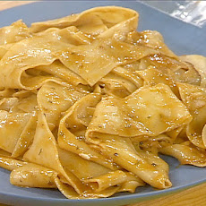 Chicken Marvalasala and Pappardelle with Rosemary Gravy