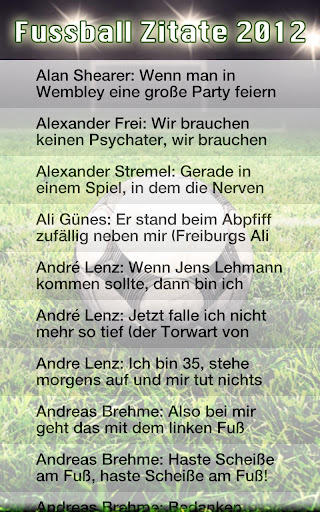 Fußball Zitate 2012