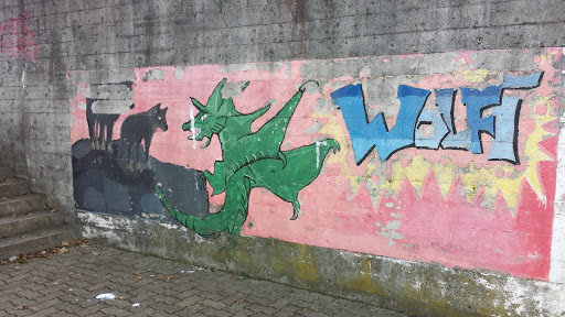 Wolfi Dragon and Wolf