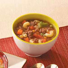 Beef Macaroni Soup Recipe