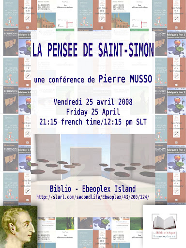 Poster for Pierre Musso lecture
