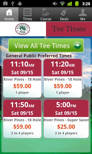 River Pines Golf Tee Times