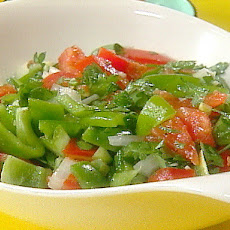 Green Pepper and Tomato Salad