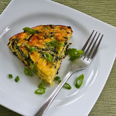 Artichoke, Kale, and Ricotta Pie with Eggs and Parmesan