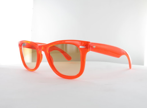 Orange festival sunglasses