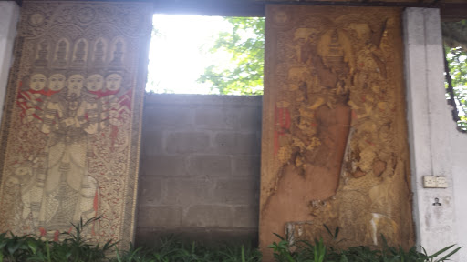 Wall Art at Gangarama Temple