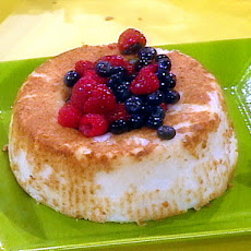 Angel Food Cake with Berries and Whipped Cream