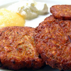 Calico Potato Latkes With Applesauce
