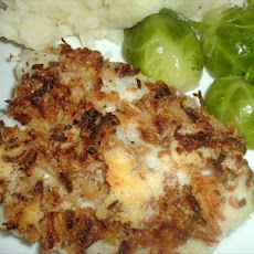 Halibut Onion Crunch