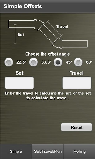 Pipe Offset Calculator