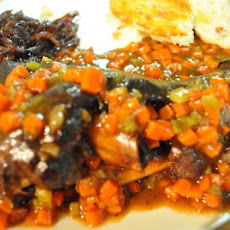 Slow Roasted Lamb Shank With Caramelised Onion