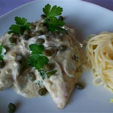 Chicken Breasts in Caper Cream Sauce