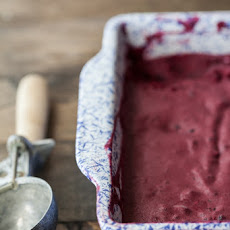 Black Raspberry and Vanilla Bean Ice Cream