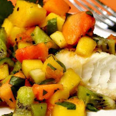 Fresh Mango Papaya Kiwi Salsa