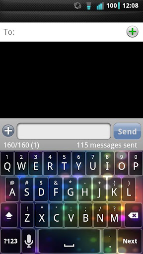 Rainbow lights Keyboard Skin