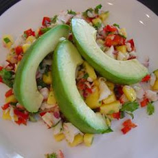 Crab & Avocado Salad with Fruit Salsa