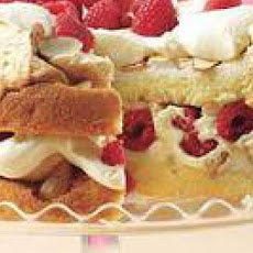 Crispy Meringue Butter Cake with Berry-Lemon Cream
