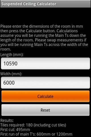 【免費生產應用App】Suspended Ceiling Calc Lite-APP點子