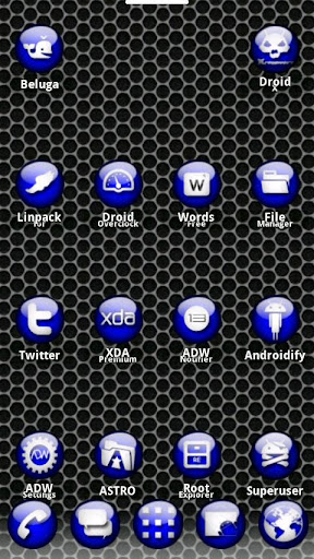 ADW Theme Blue Balls