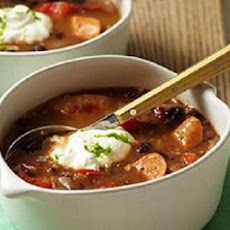 Spicy Italian Sausage and Black Bean Soup