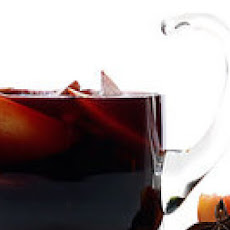 Warm Cherry-and-Peach Sangria