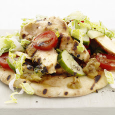 Chicken Salad Pita with Baba Ghanoush