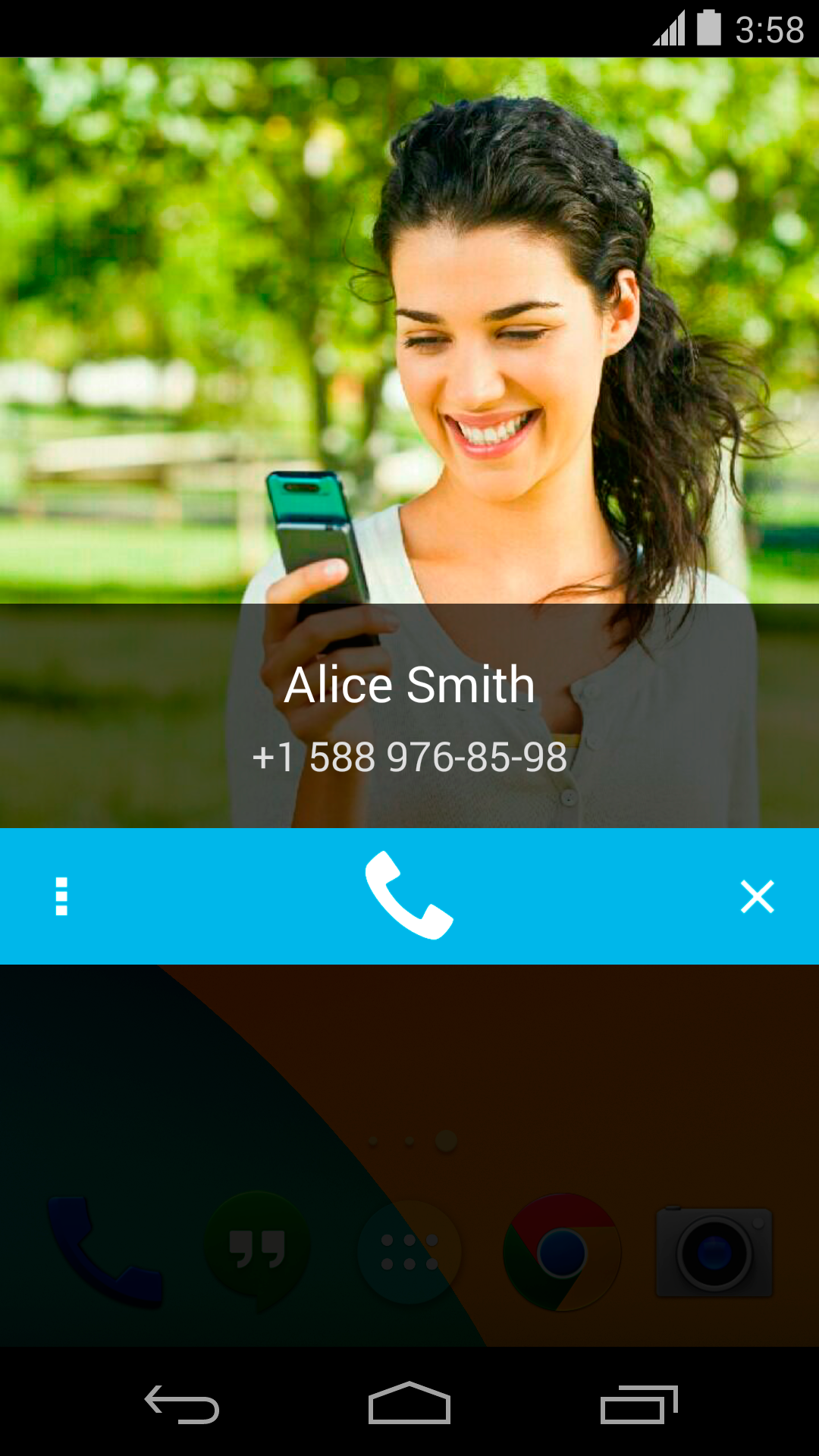 Android application Call Confirm PRO screenshort