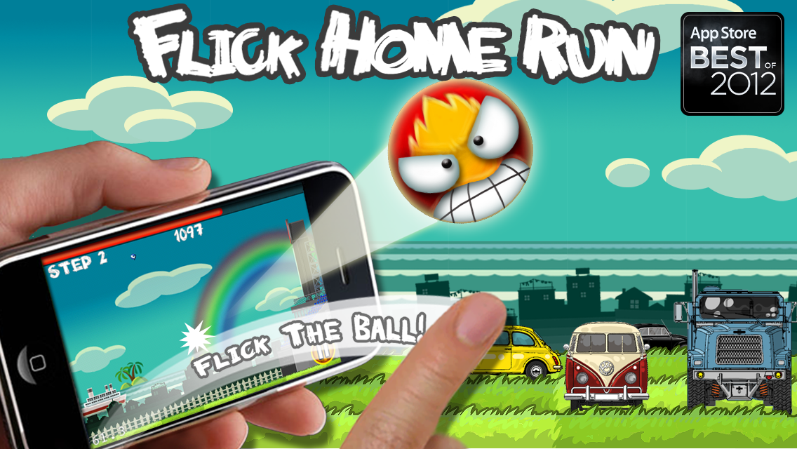 Android application Flick Home Run! baseball game screenshort