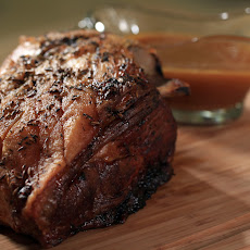 All-Day Roast Pork, Spicy Apple Chutney, Mashed Citrus Sweet Potatoes, Sauteed Chard