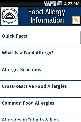 NIH: Food Allergy Information