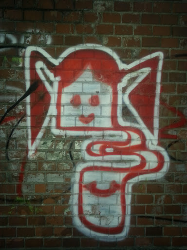Graffiti-Kunst Geistermädchen