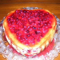 Cranberry Eggnog Cheesecake