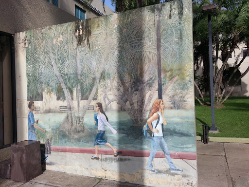 Mural of Students Walk at the University of Puerto Rico- Rio Piedras Campus