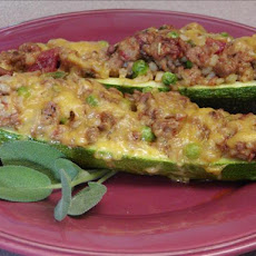 Sausage Stuffed Zucchini