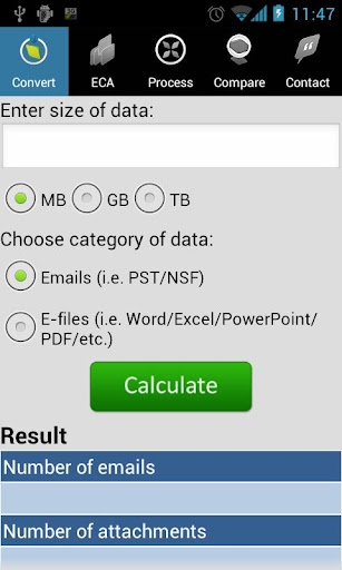 Legal eDiscovery Calculator