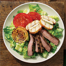 Beefy Steak Salad With Grilled Italian Cheese Croutons