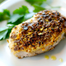Pistachio and Blue Corn Tortilla Crusted Pork Chops