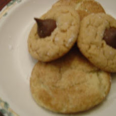 Chocolate Kiss Peanut Butter Cookies